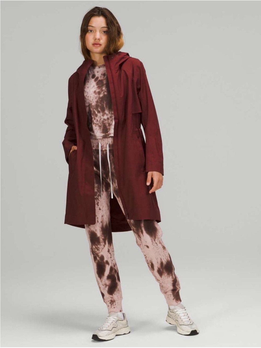 Lululemon Rain Rebel Jacket Waterproof Utility Jacket Red Merlot Size 6 Small - Picture 2 of 16